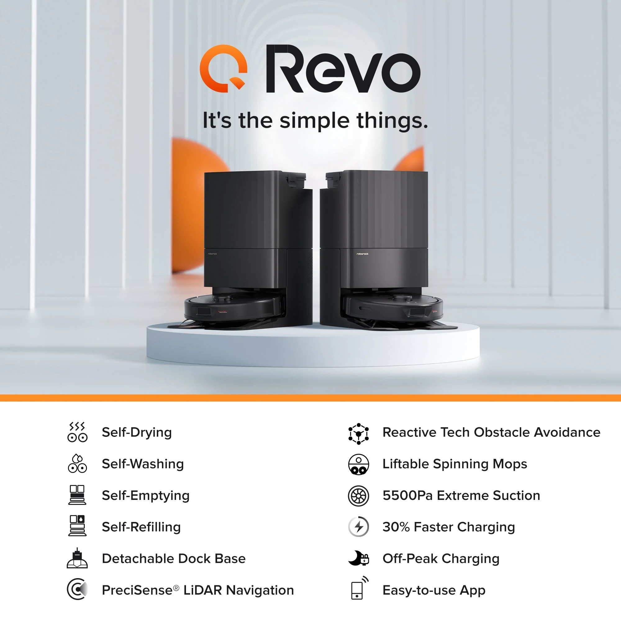 【Certified Refurbished 90% New】Roborock Qrevo Robot Vacuum with Multifunctional Dock - Image 2