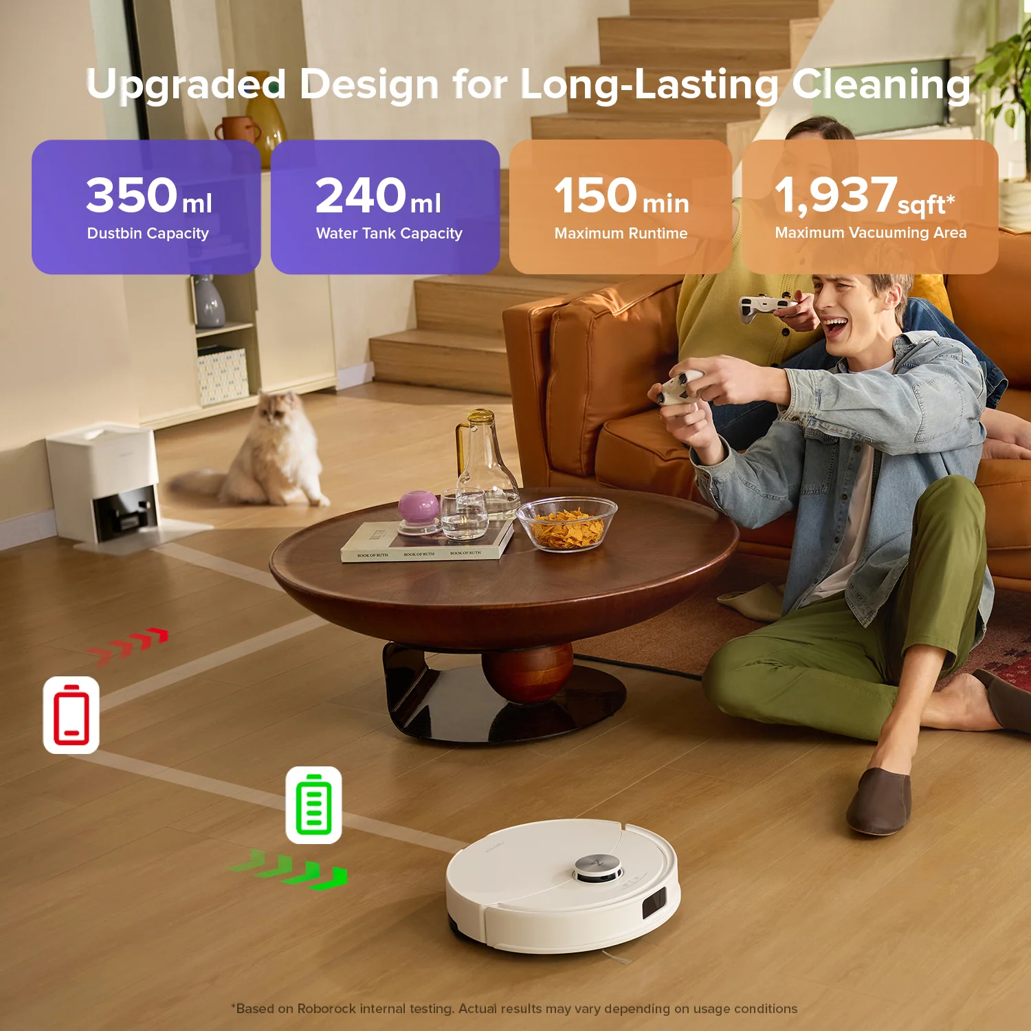 Roborock Q10 S5+ Robot Vacuum and Mop with Auto-Empty Dock - Image 15