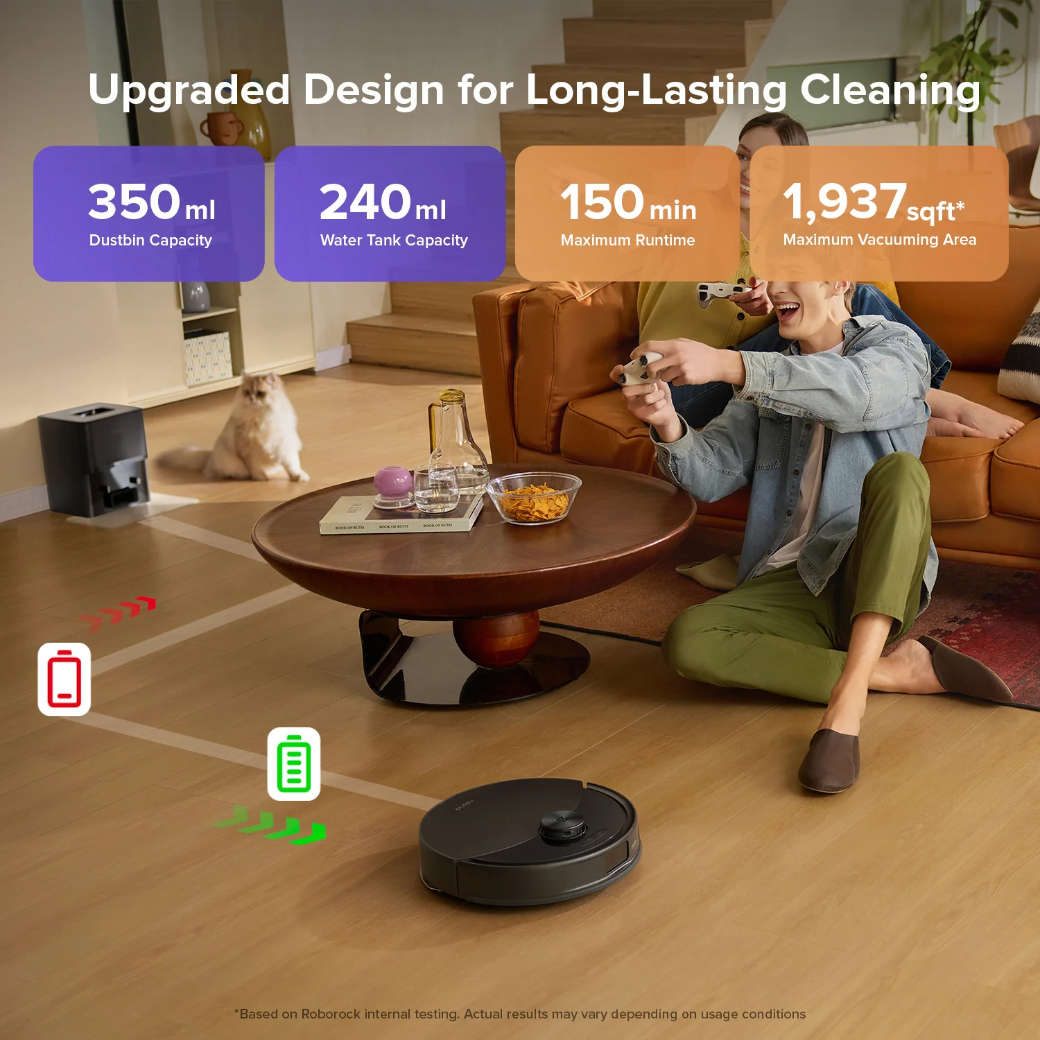 Roborock Q10 S5+ Robot Vacuum and Mop with Auto-Empty Dock - Image 8