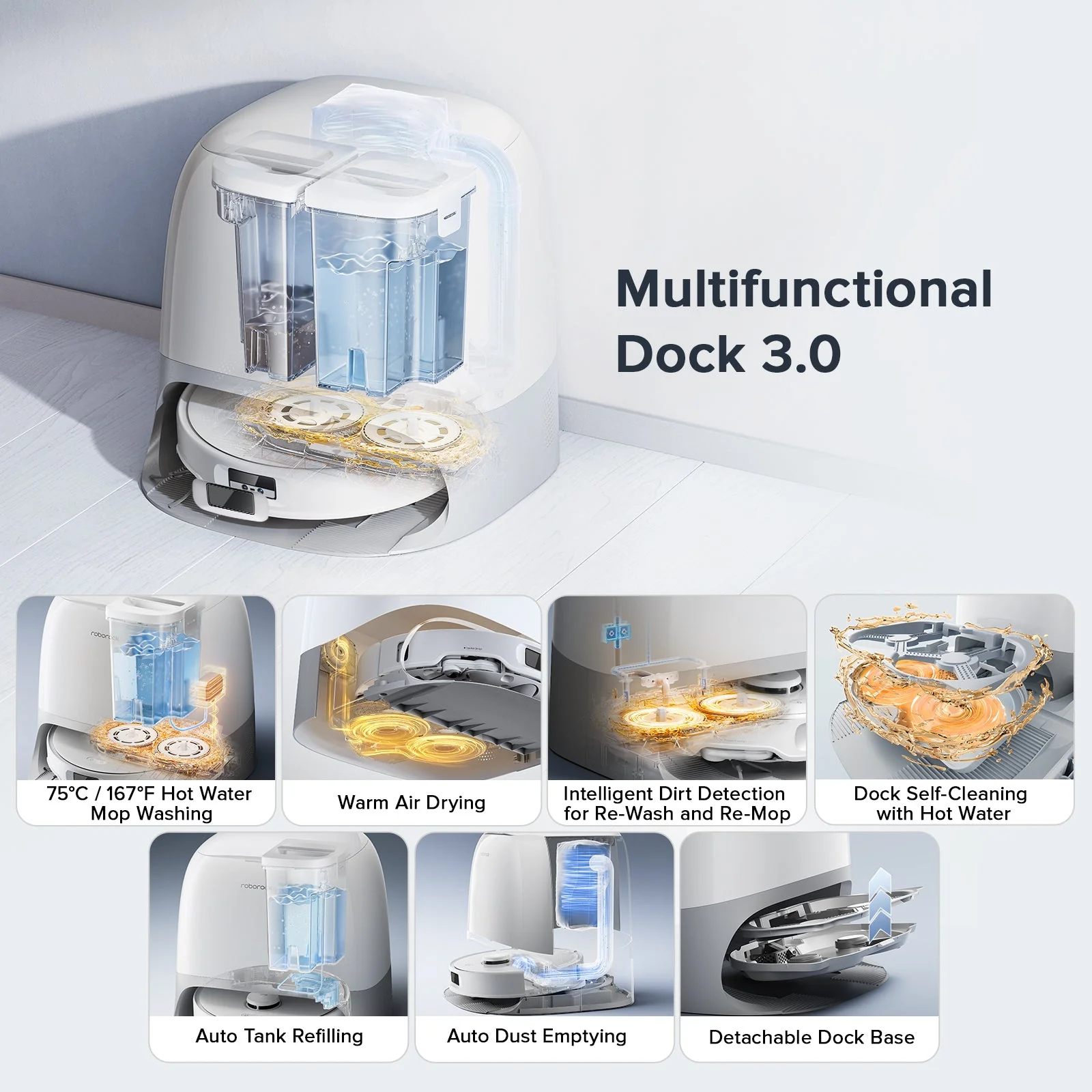 Roborock Qrevo Curv S5X Robot Vacuum with Multifunctional Dock 3.0 - Image 7