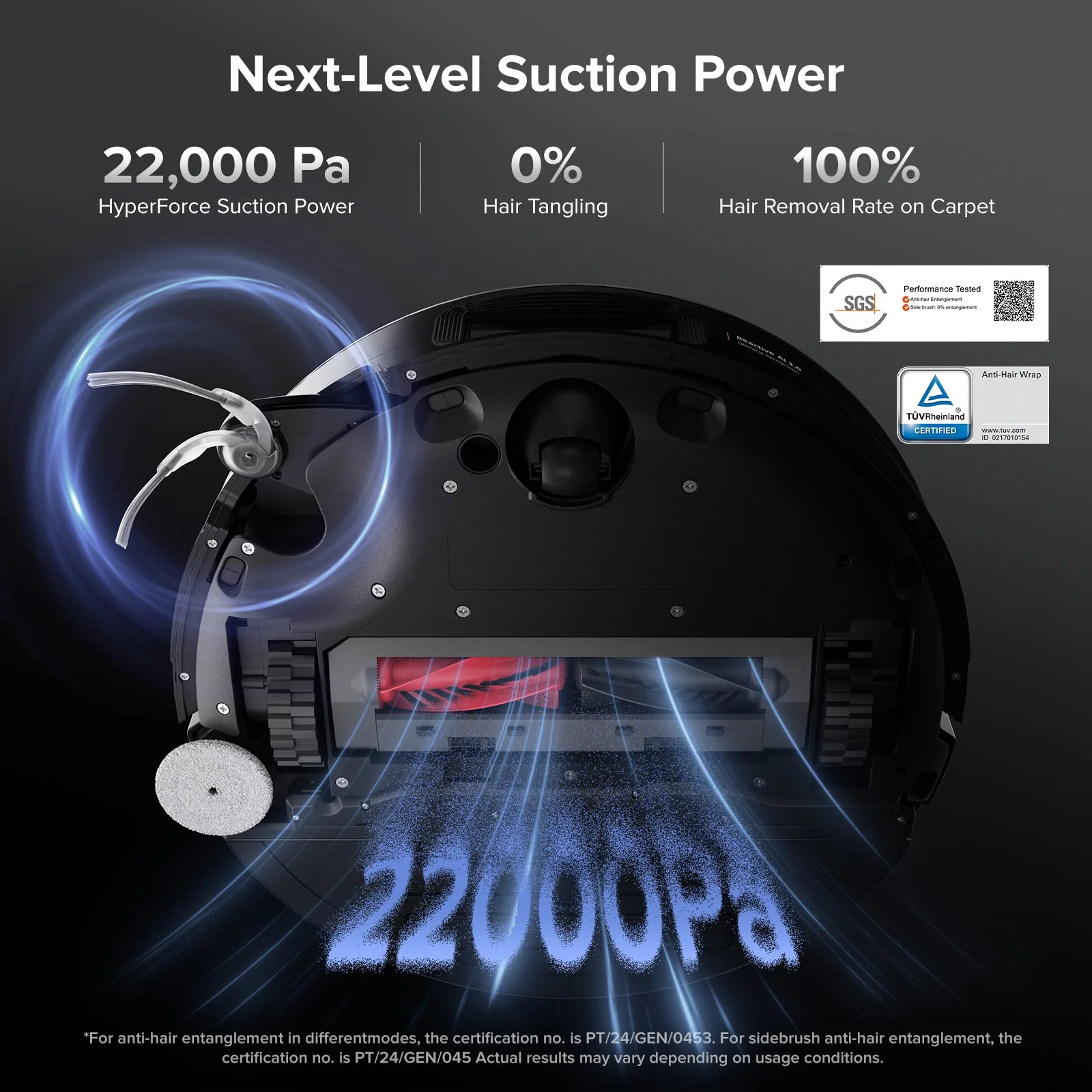 Roborock Saros 10 Robot Vacuum with Dual Anti-tangle System - Image 3